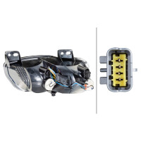 Rückleuchte Stoßfänger 12 V PY21W HELLA passend für u.a. CITROËN C4