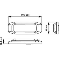 Blitz-Kennleuchte 24 V LED gelb amber HELLA passend...