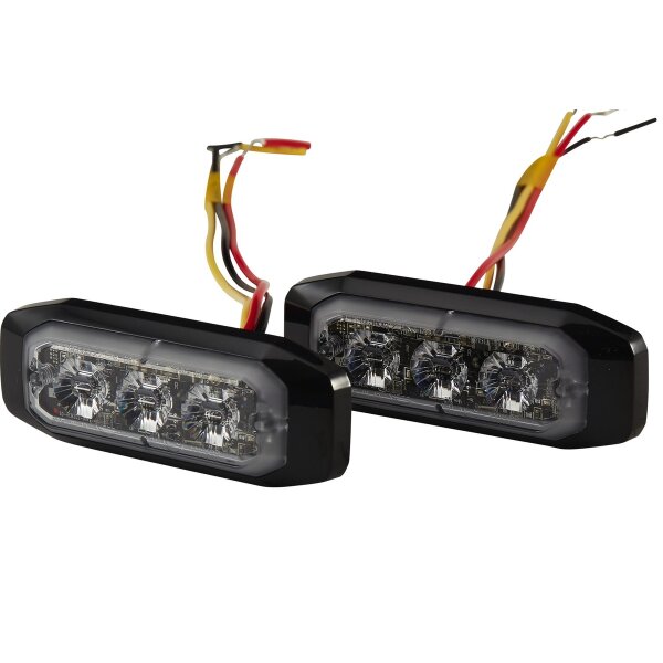 Flash Beacon 24 V LED red HELLA universally applicable for various vehicles