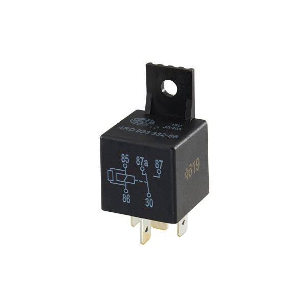 Relay operating current 12 V changeover contact 5-pole HELLA