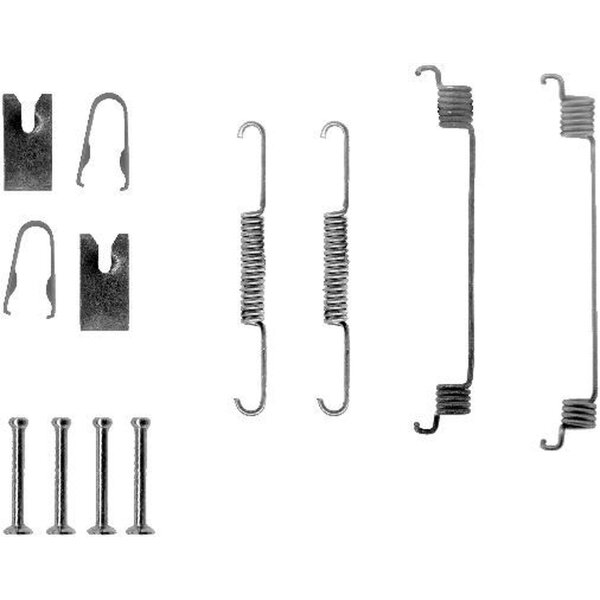 Accessory Set Brake Shoes 12 pcs. HELLA suitable for e.g. FIAT BRAVA