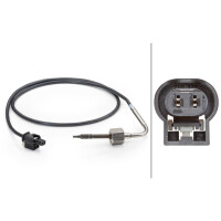 Sensor Exhaust Gas Temperature 2-pin 760 mm cable HELLA for e.g. MB A-CLASS
