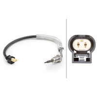 Sensor Exhaust Gas Temperature 2-pin 270 mm cable HELLA for e.g. MB SPRINTER
