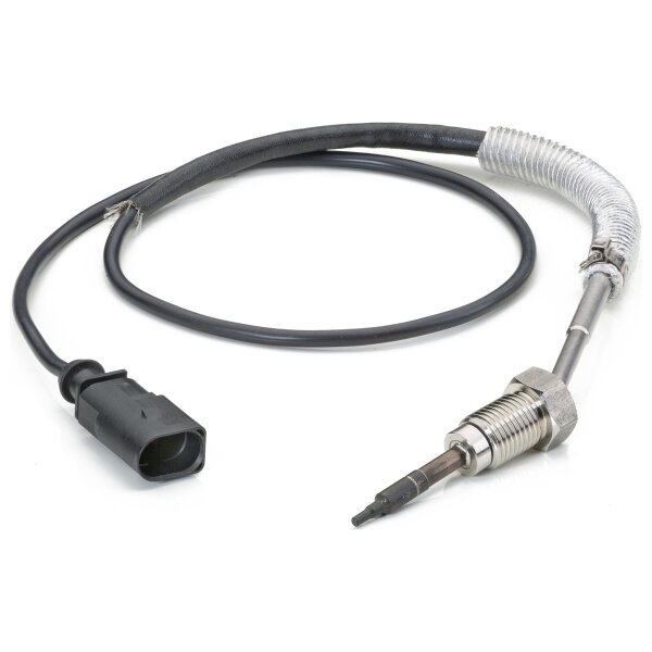 Sensor Abgastemperatur geschraubt 2-polig 660 mm Kabel HELLA für u.a. AUDI A3
