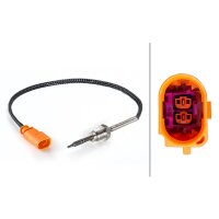 Sensor Exhaust Gas Temperature screwed 2-pin 320 mm cable HELLA for e.g. AUDI A7