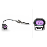 Sensor Exhaust Gas Temp screwed 2-pin 130 mm cable HELLA for e.g. CHEVROLET