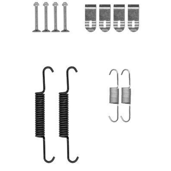 Zubehörsatz Feststellbremsbacken Akebono 12tlg. HELLA für u.a. CHEVROLET Captiva