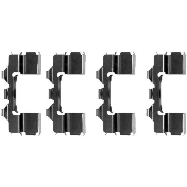 Zubehörsatz Scheibenbremsbelag 4 tlg. HELLA für u.a. NISSAN PICK