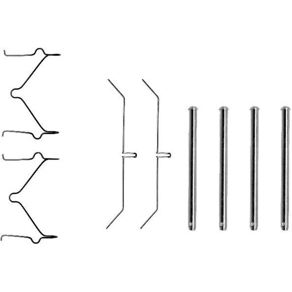 Zubehörsatz Scheibenbremsbelag 8 tlg. HELLA für u.a. TOYOTA LAND