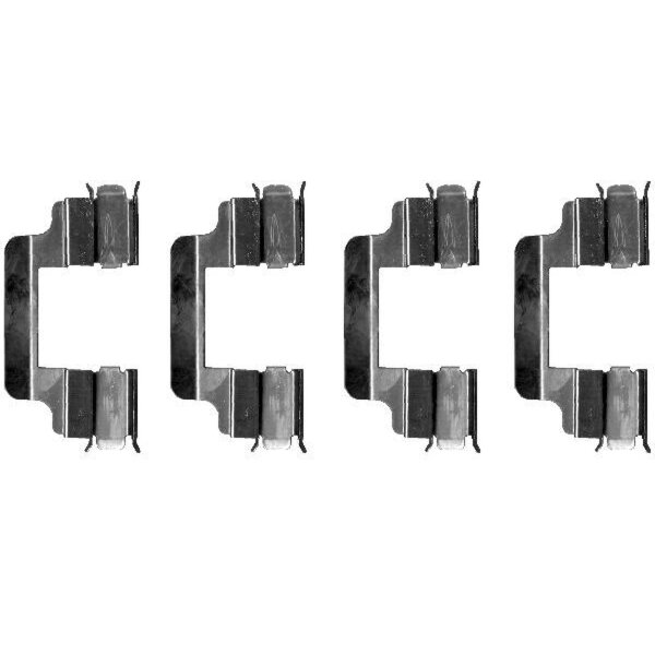 Zubehörsatz Scheibenbremsbelag Lucas 4tlg. HELLA für u.a. LANCIA Thesis