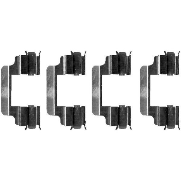 Zubehörsatz Scheibenbremsbelag 4 tlg. HELLA für u.a. MERCEDES-BENZ C-KLASSE