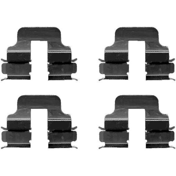 Accessory Kit, Disc Brake Pads 4 pcs. HELLA for e.g. MERCEDES-BENZ A-KLASSE