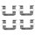 Accessory kit front disc brake pad HELLA PAGID for DAEWOO KIA SSANGYONG