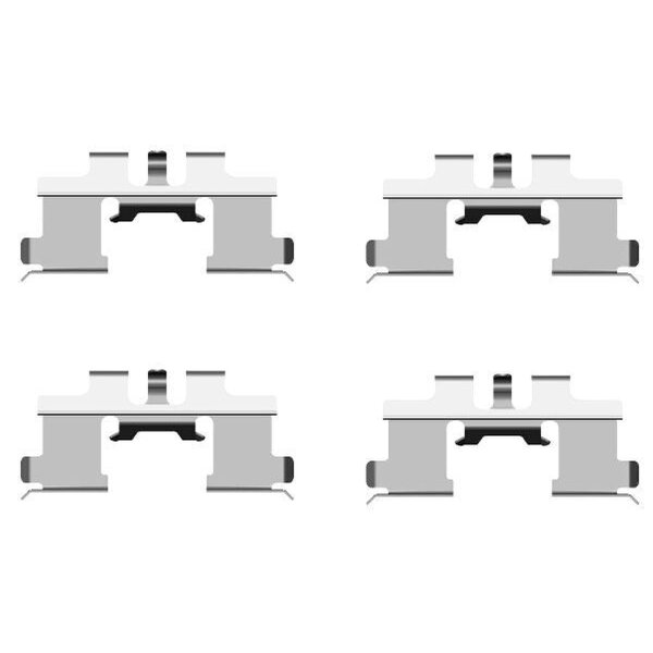 Accessory Kit, Disc Brake Pads 4 pcs. HELLA for SUZUKI IGNIS and others