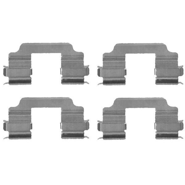 Accessory Kit, Disc Brake Pads 4 pcs. HELLA for e.g. OPEL AGILA