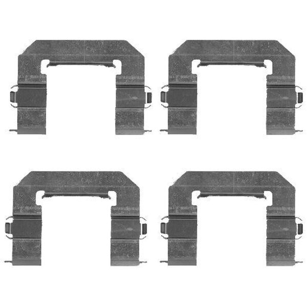 Zubehörsatz Scheibenbremsbelag Mando 4tlg. HELLA für u.a. CHEVROLET Captiva