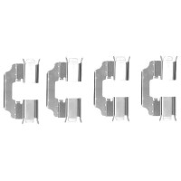 Zubehörsatz Scheibenbremsbelag 4 tlg. HELLA für...