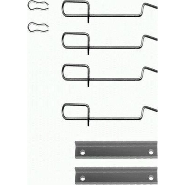 Accessory Kit, Disc Brake Pads 8 pcs. HELLA for e.g. PEUGEOT 205