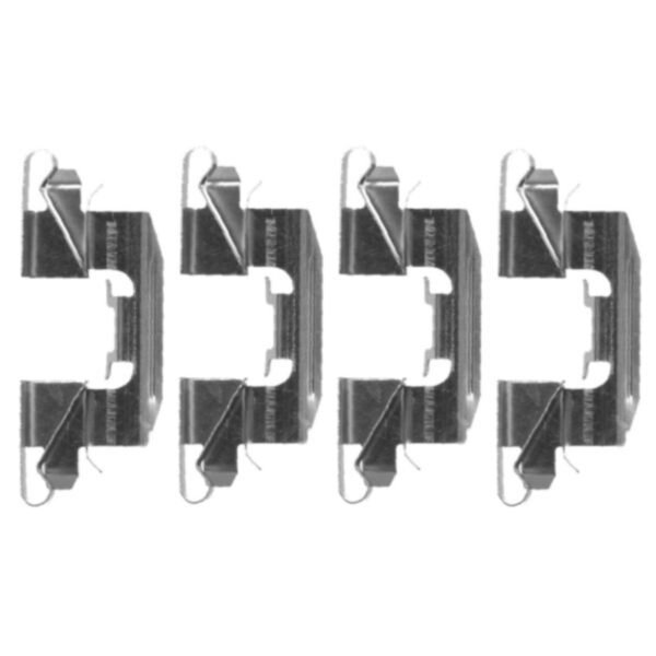 Accessory Kit, Disc Brake Pads 4 pcs. HELLA for e.g. MAZDA CX-7