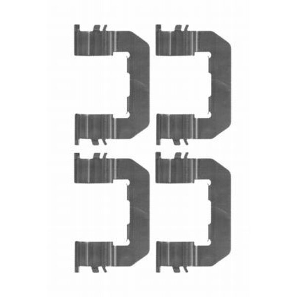 Accessory Kit, Disc Brake Pads 4 pcs. HELLA for e.g. KIA SORENTO