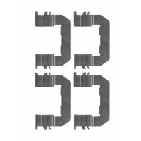 Accessory Kit, Disc Brake Pads 4 pcs. HELLA for e.g. KIA...