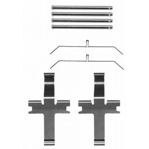 Accessory Kit, Disc Brake Pads 6 pcs. HELLA for e.g. SUBARU IMPREZA