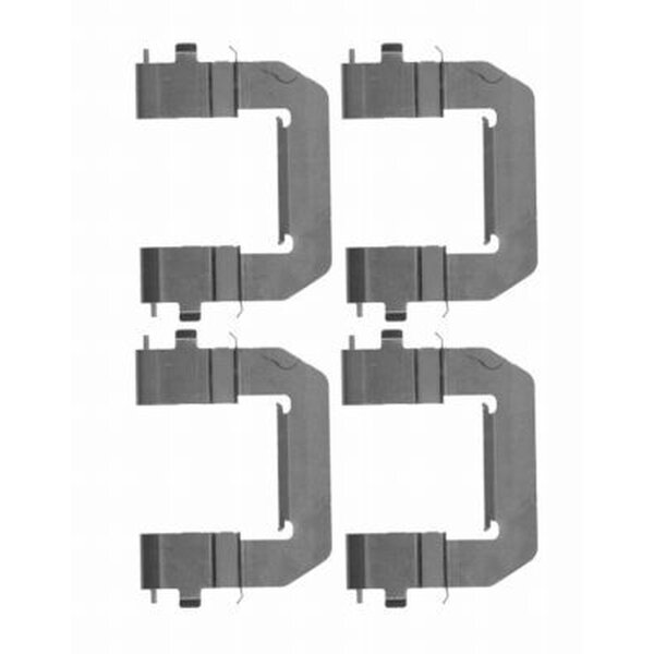 Zubehörsatz Scheibenbremsbelag Mando 4tlg. HELLA für u.a. CHEVROLET Malibu