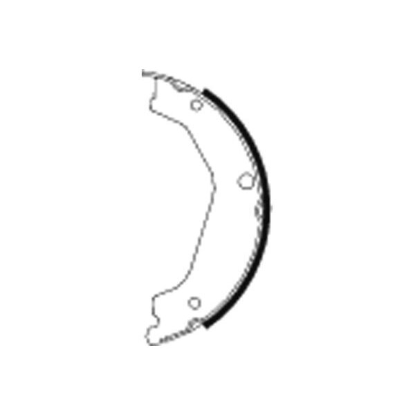 Bremsbackensatz Feststellbremse Ø 190 mm 40 mm HELLA für HYUNDAI TERRACAN