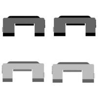 Accessory Kit, Disc Brake Pads 4 pcs. HELLA for JAGUAR...