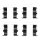 Accessory kit rear disc brake pad HELLA PAGID for KIA SORENTO I (JC)