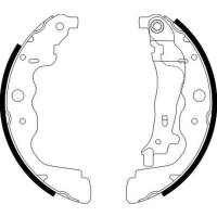 Brake Shoe Set Ø 229 mm 42 mm HELLA suitable for...