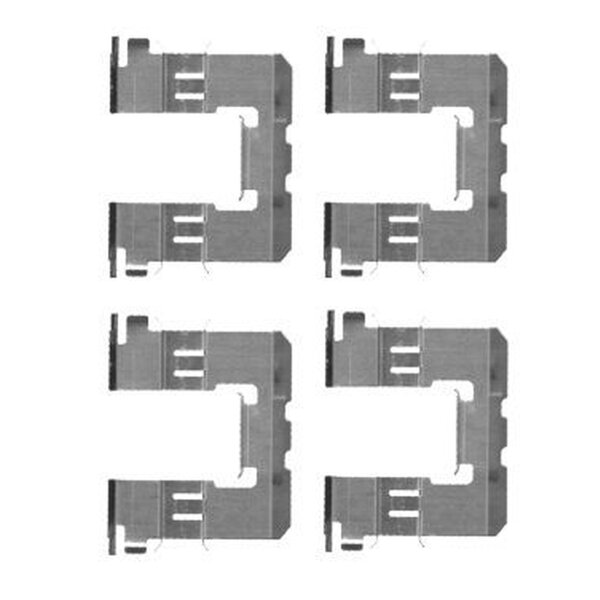 Zubehörsatz Scheibenbremsbelag 4 tlg. HELLA für NISSAN PATROL