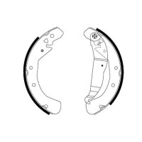 Bremsbackensatz Ø 230 mm 42 mm HELLA passend...