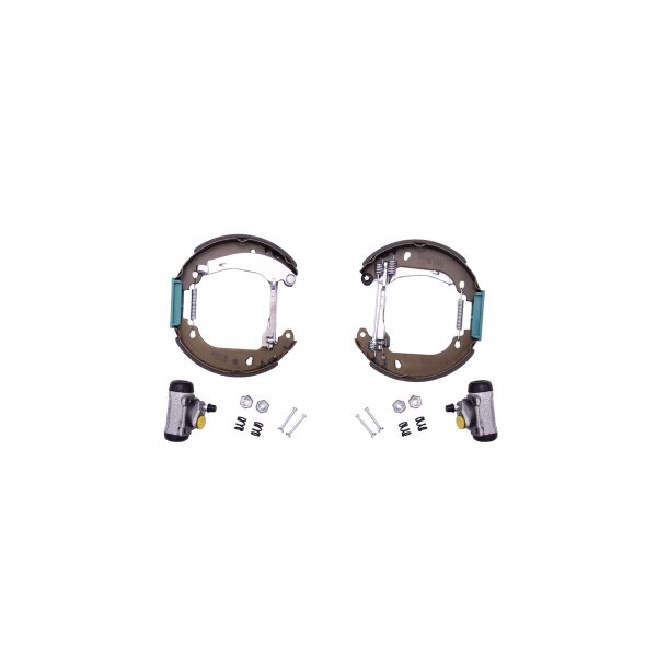 Brake Shoe Set Ø 180 mm 32 mm HELLA suitable for e.g. CITROËN XSARA