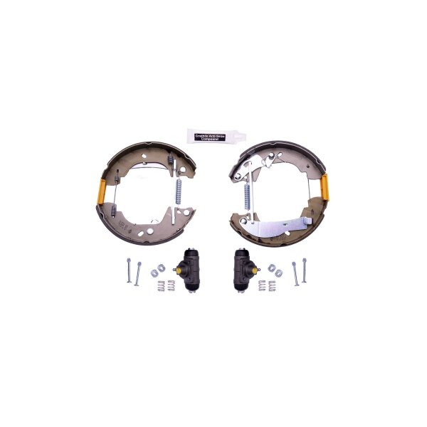 Bremsbackensatz Ø 254 mm 52 mm HELLA passend für u.a. FORD TRANSIT