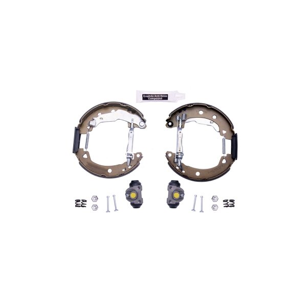 Brake Shoe Set Ø 203 mm 39 mm HELLA suitable for e.g. FIAT BRAVA