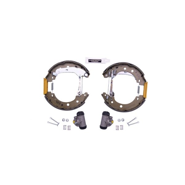 Brake Shoe Set Ø 203 mm 39 mm HELLA for e.g. RENAULT KANGOO