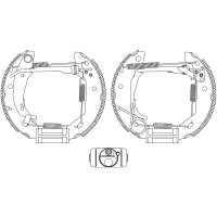 Rear brake shoe set HELLA PAGID for MERCEDES A-CLASS (W168)
