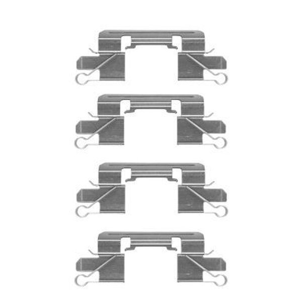 Accessory Kit, Disc Brake Pads 4 pcs. HELLA for e.g. MITSUBISHI L200