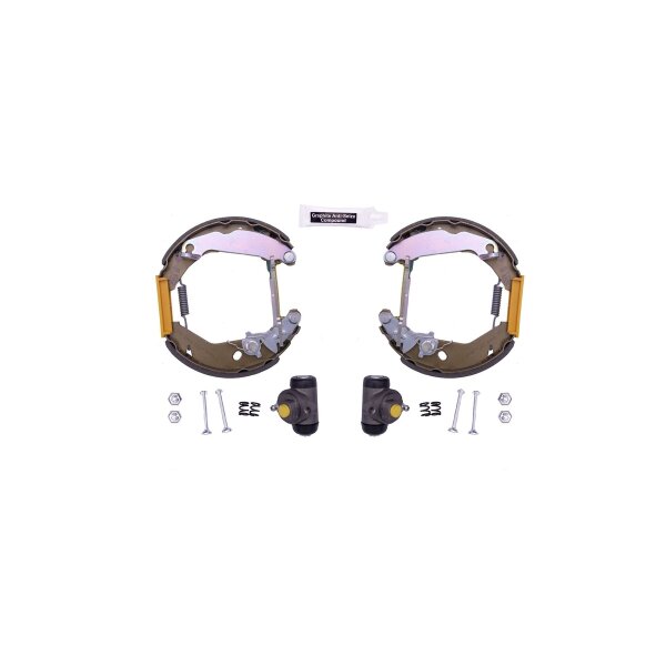 Brake Shoe Set Ø 180 mm 32 mm HELLA fits FORD FIESTA