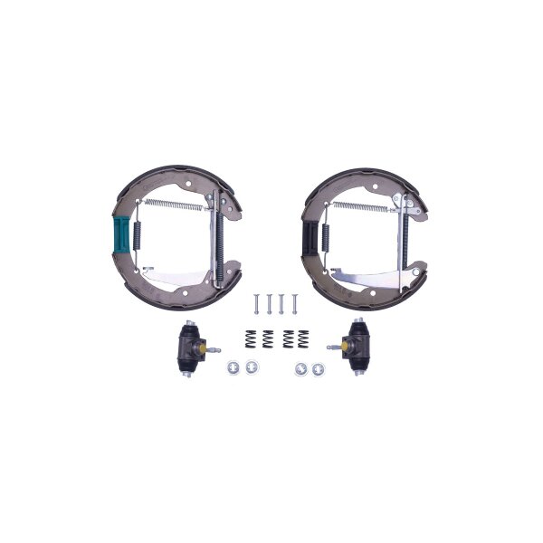 Brake Shoe Set Ø 230 mm 32 mm HELLA suitable for e.g. SEAT INCA