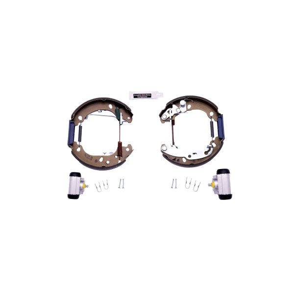 Brake Shoe Set Ø 180 mm 32 mm HELLA suitable for e.g. FORD KA