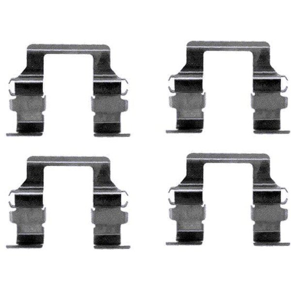 Zubehörsatz Scheibenbremsbelag 4 tlg. HELLA für u.a. MITSUBISHI PAJERO