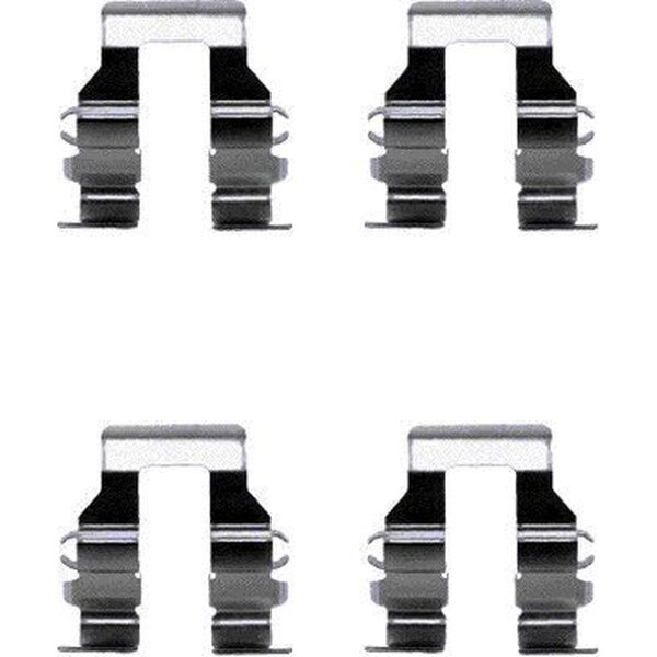 Zubehörsatz Scheibenbremsbelag 4 tlg. HELLA für MITSUBISHI PAJERO