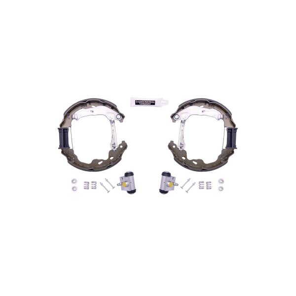 Brake Shoe Set Ø 200 mm 32 mm HELLA suitable for e.g. TOYOTA AYGO