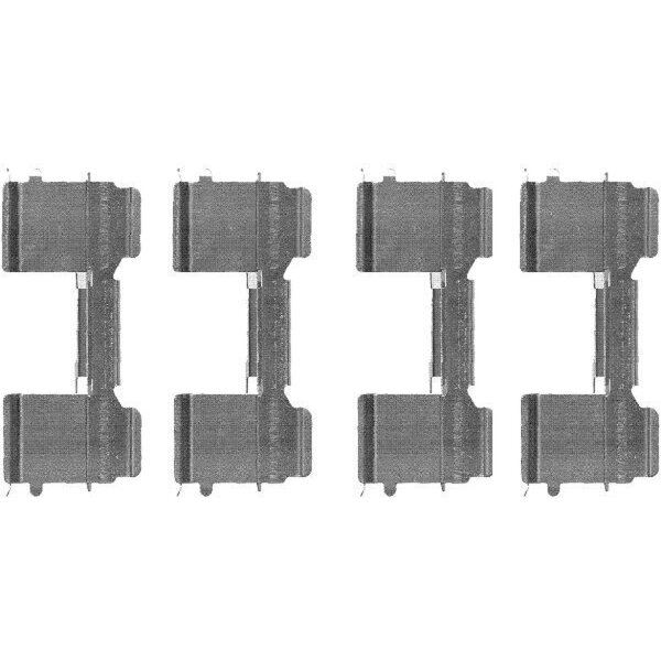 Zubehörsatz Scheibenbremsbelag 4 tlg. HELLA für u.a. FIAT DUCATO