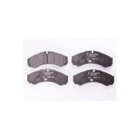 Brake pad set discs with wear warning 17 mm HELLA for...