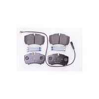 Brake pad set with wear warning contact 20.3 mm HELLA for...