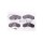 Brake pad set with wear warning contact 20.3 mm HELLA for e.g. NISSAN ATLEON