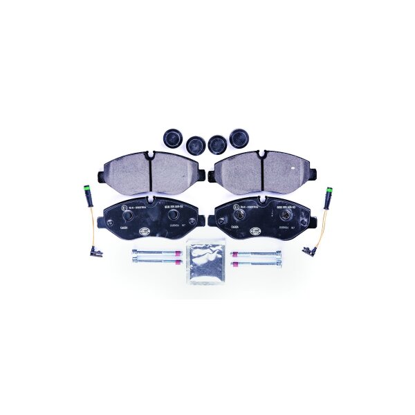 Bremsbelagsatz mit Verschleißwarnkontakt 20,9 mm HELLA für u.a. MB SPRINTER